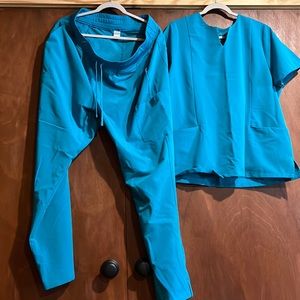 Mandala Scrub set wore twice